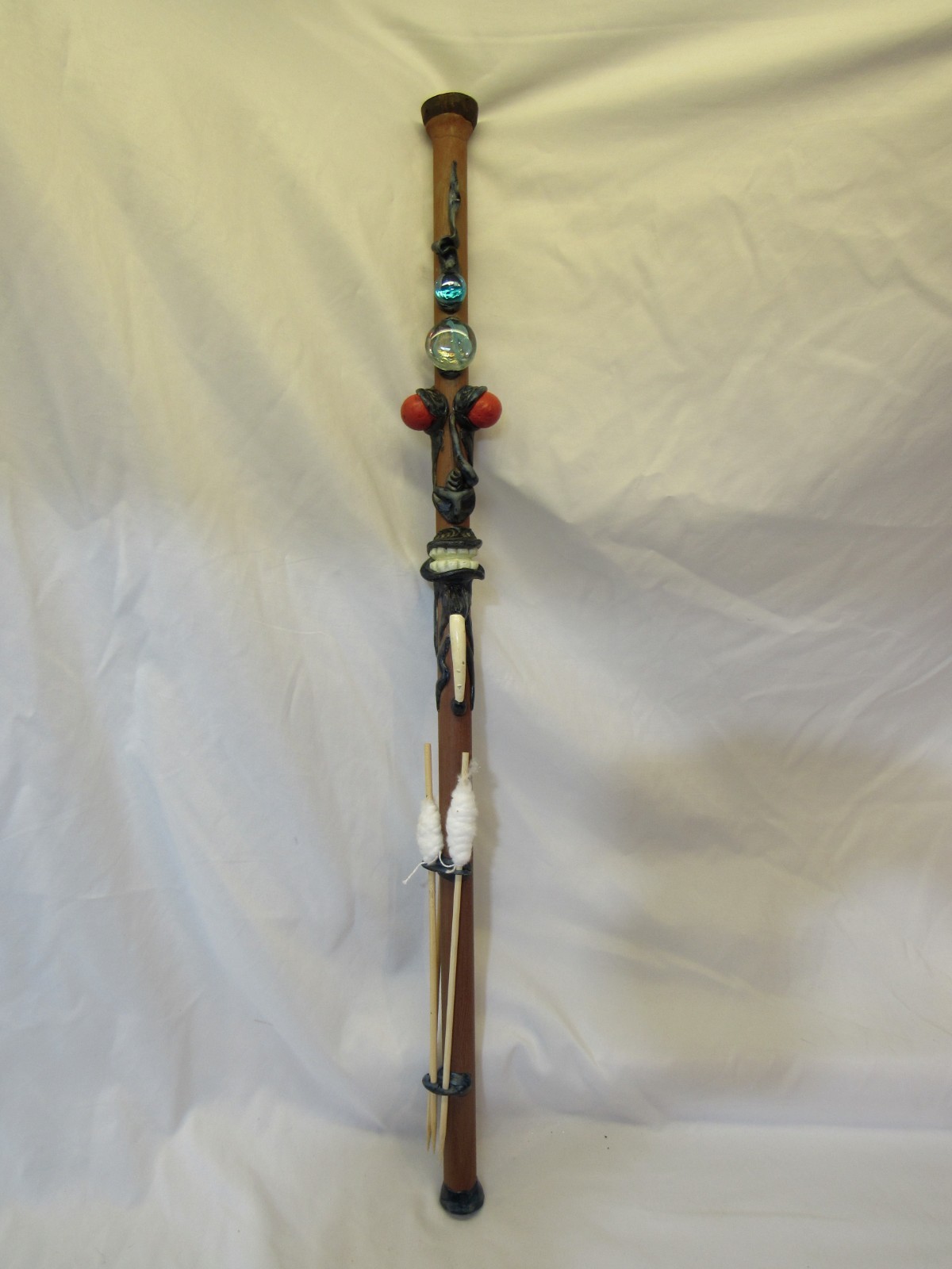 Whimsical Handmade Wooden Blowgun