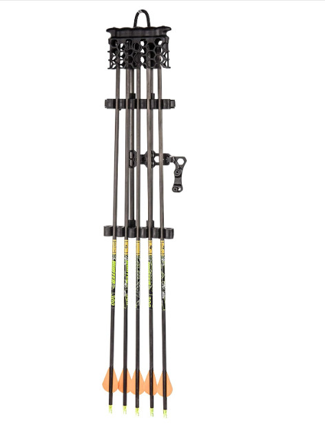 Trophy Ridge Hex Light Archery Arrow Quiver, Black