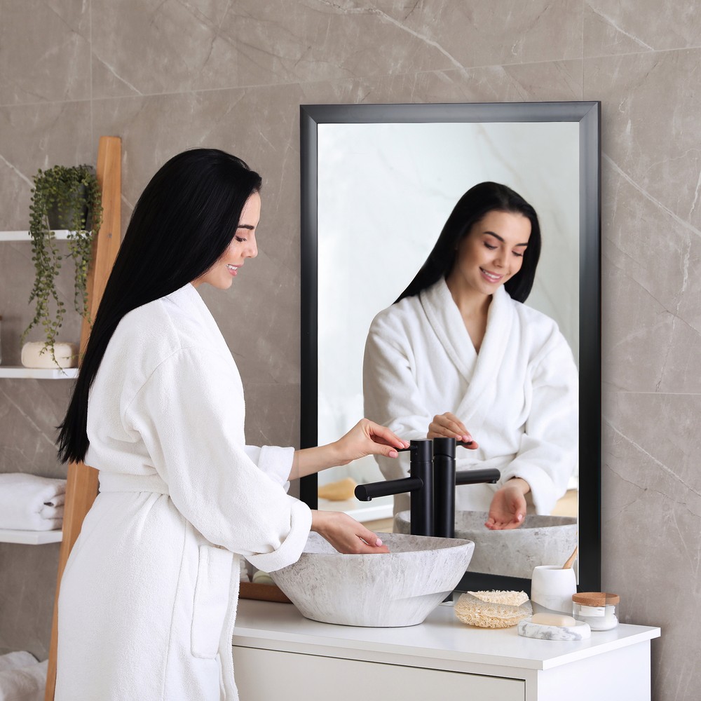 2X Clear Image 36" Rectangular Wall Mirror Home Make-up Mirror Bedroom Bathroom