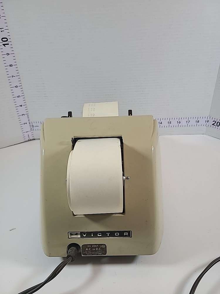 Vintage 60s Victor Comptometer Adding Machine 7 82 54 Bakelite Tested/Working