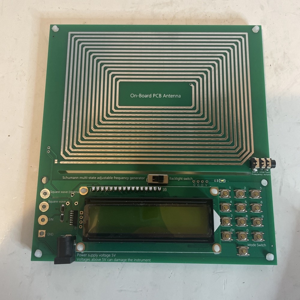 Schumann Wave Resonance Generator, Frequency Healing Devices board