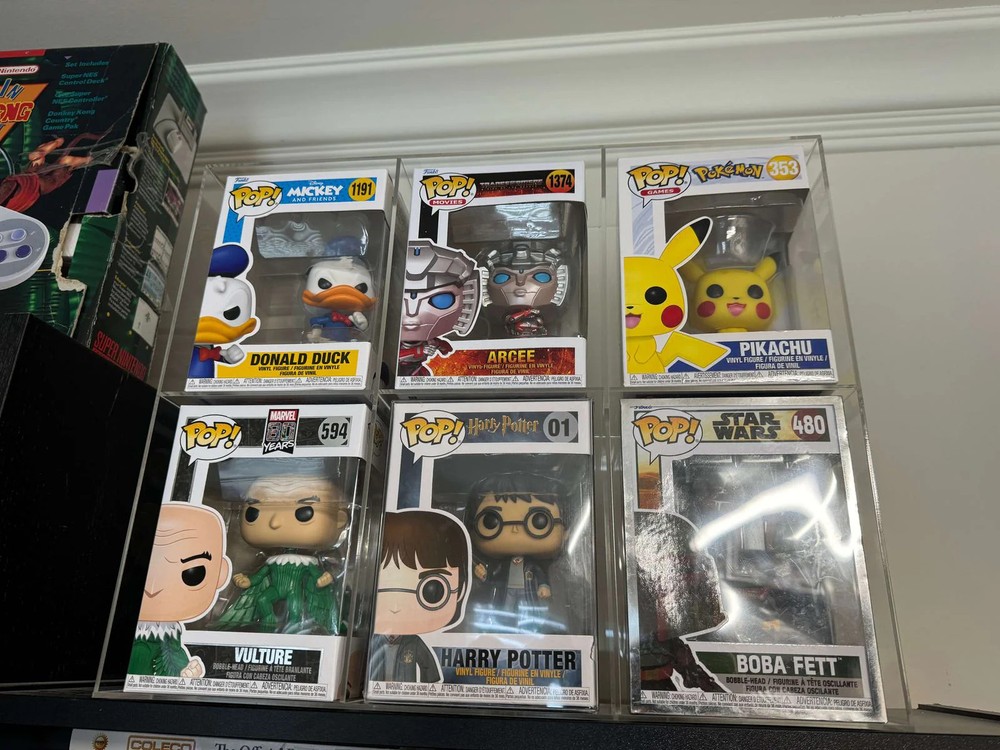 Funko Pop Acrylic Display Case 6 Pack Protector Clear Stackable UV Safe