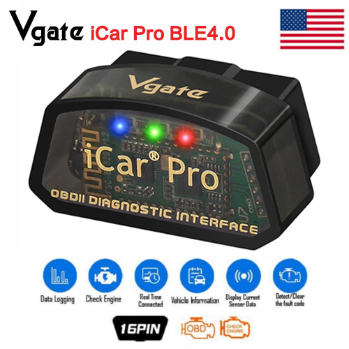 ICar Pro Bluetooth4.0 OBD2 ELM327 Diagnostic Fault Scanner Tool Code Read