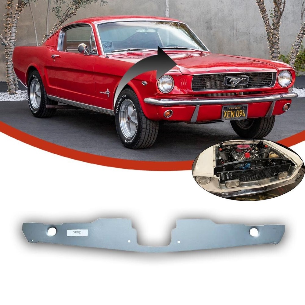 Radiator Support Show Panel Fits 1966  Mustang  - NO ENGRAVING
