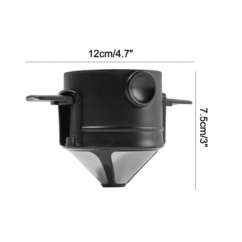 Durable Portable Foldable Coffee Filter Reusable Coffee Funnel Paperless Kit