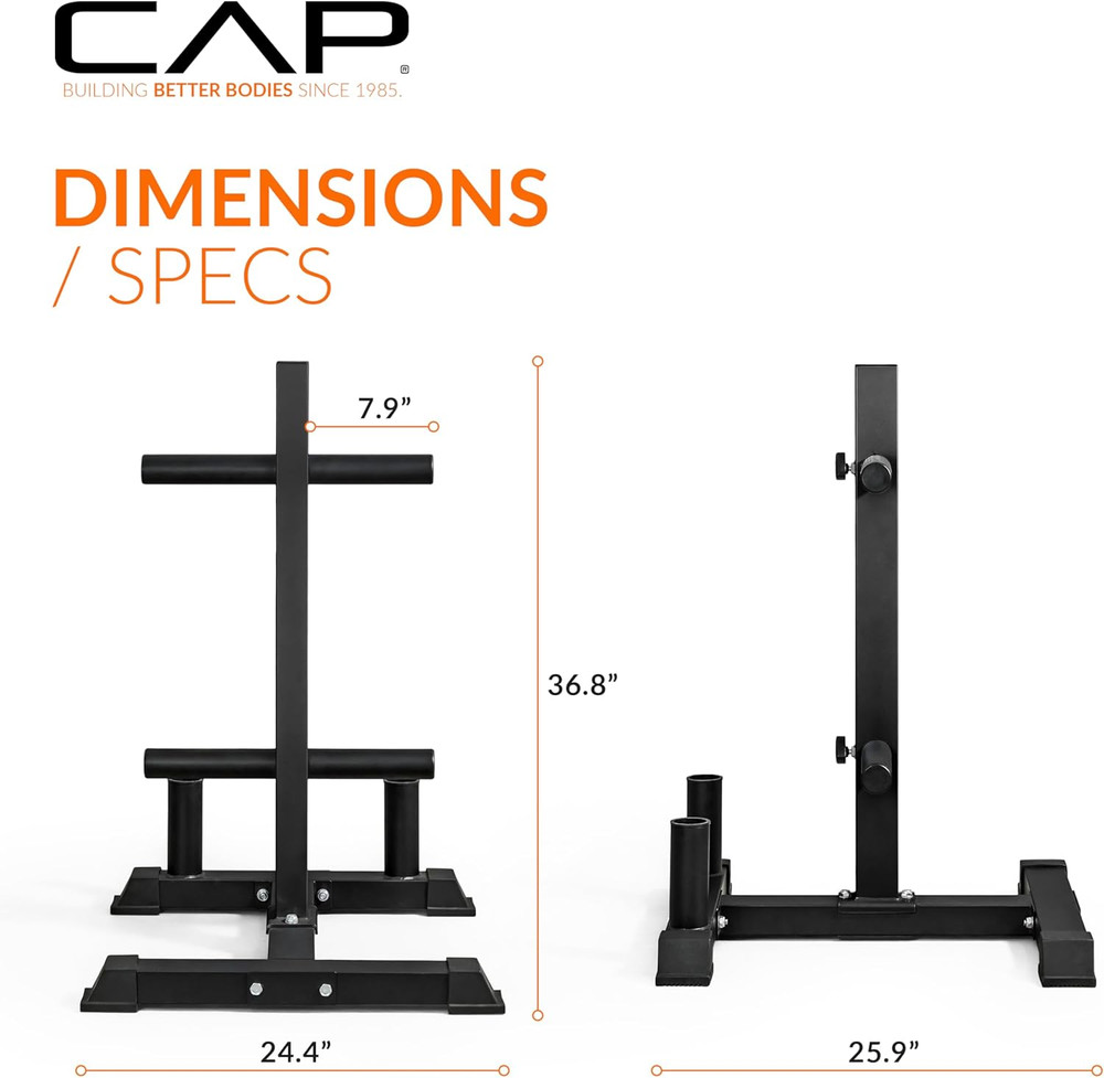 CAP Barbell Olympic Bumper Plate Tree Rack