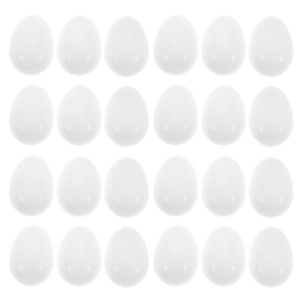 25 Pcs Simulation Pigeon Egg Artificial Props Decorative Nest Eggs