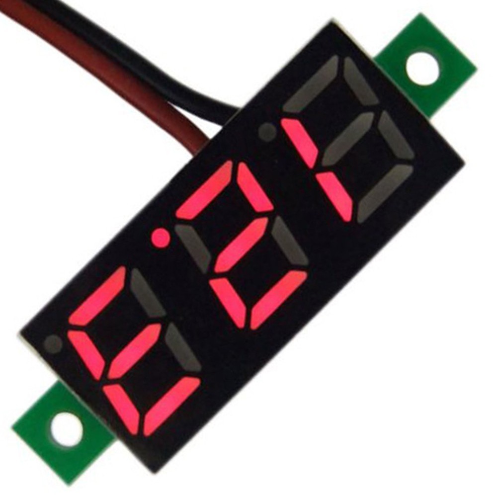 Two-wire Digital Voltage Meter Dc LED Display Bright Red Voltmeter
