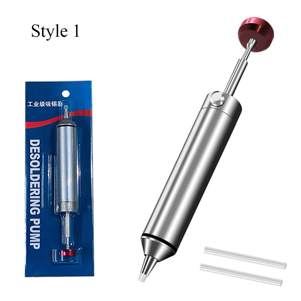 Engineer Solder Sucker Desoldering Pump Silicone Nozzle Portable Replaceable☾ а
