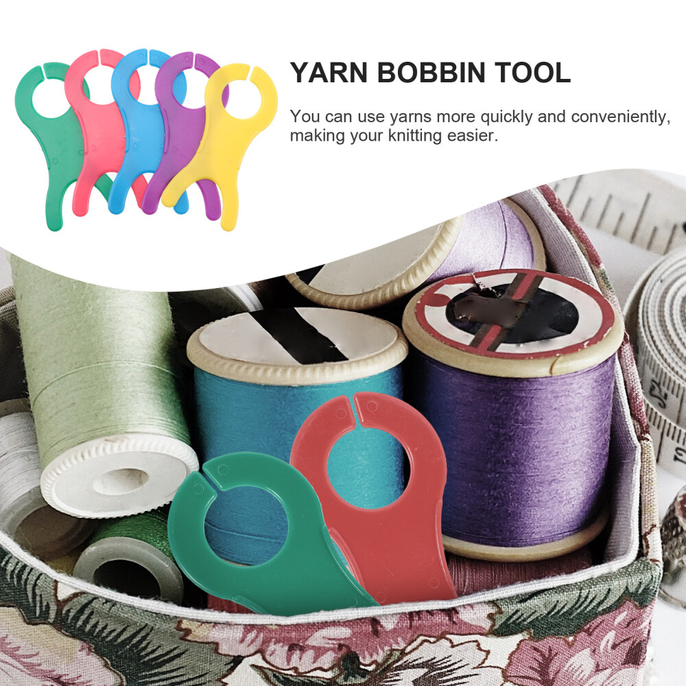 30PCS Knitting Yarn Bobbin Thread Winding Plate Sewing Thread Manual Holder