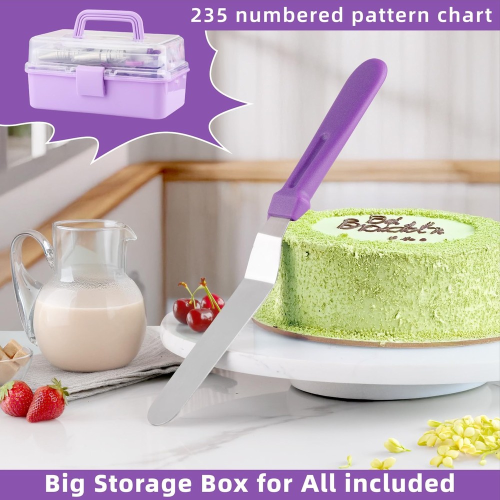 Cake Decorating Kit: Decorating Supplies Tools Kit 235 PCS Baking Accessories