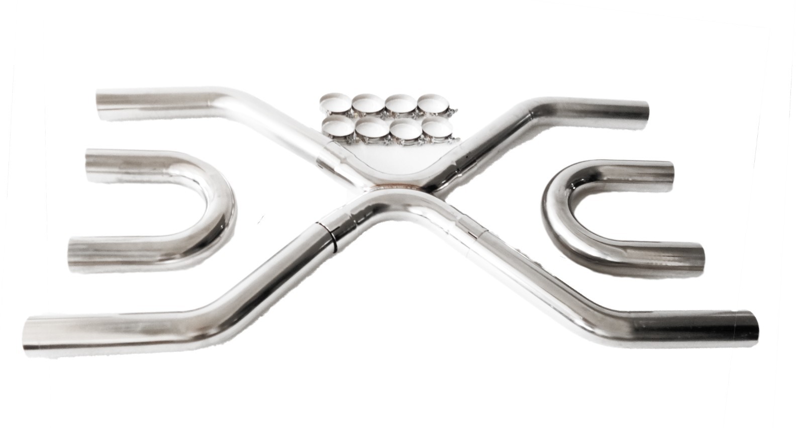 SS Builder X-Pipe Exhaust System Kit LS Engine Swap Crossover 2.25"/2.5"/3" OD