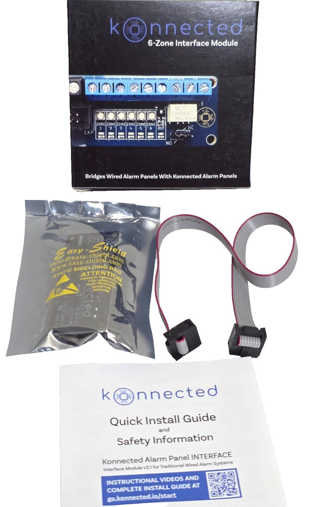 Konnected 6-Zone Interface Module Bridges Wired Smart Alarm Panel