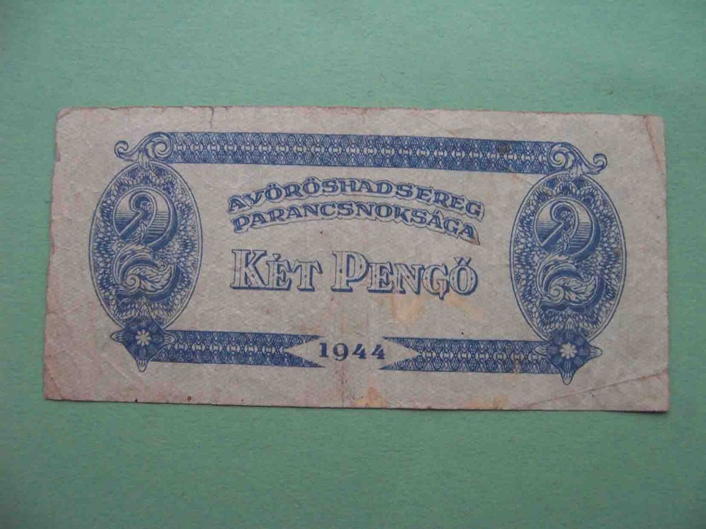 Hungary, Soviet occupation 1944 2 Pengö. Pick- M3