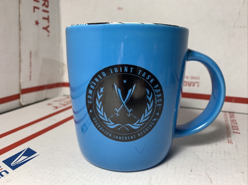 Combined Joint Task Force Operation Inherent Resolve IRAQ logo CERAMIC MUG