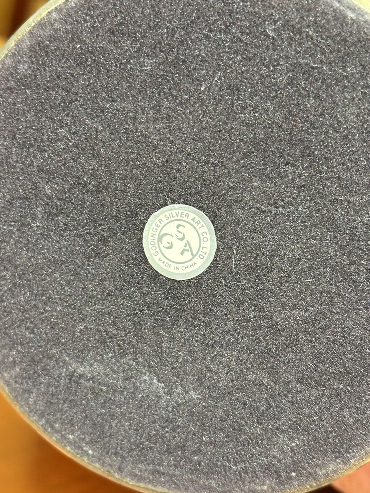 VINTAGE GODINGER SILVERPLATE GRAPE CLUSTER COMPOTE BOWL / SERVER