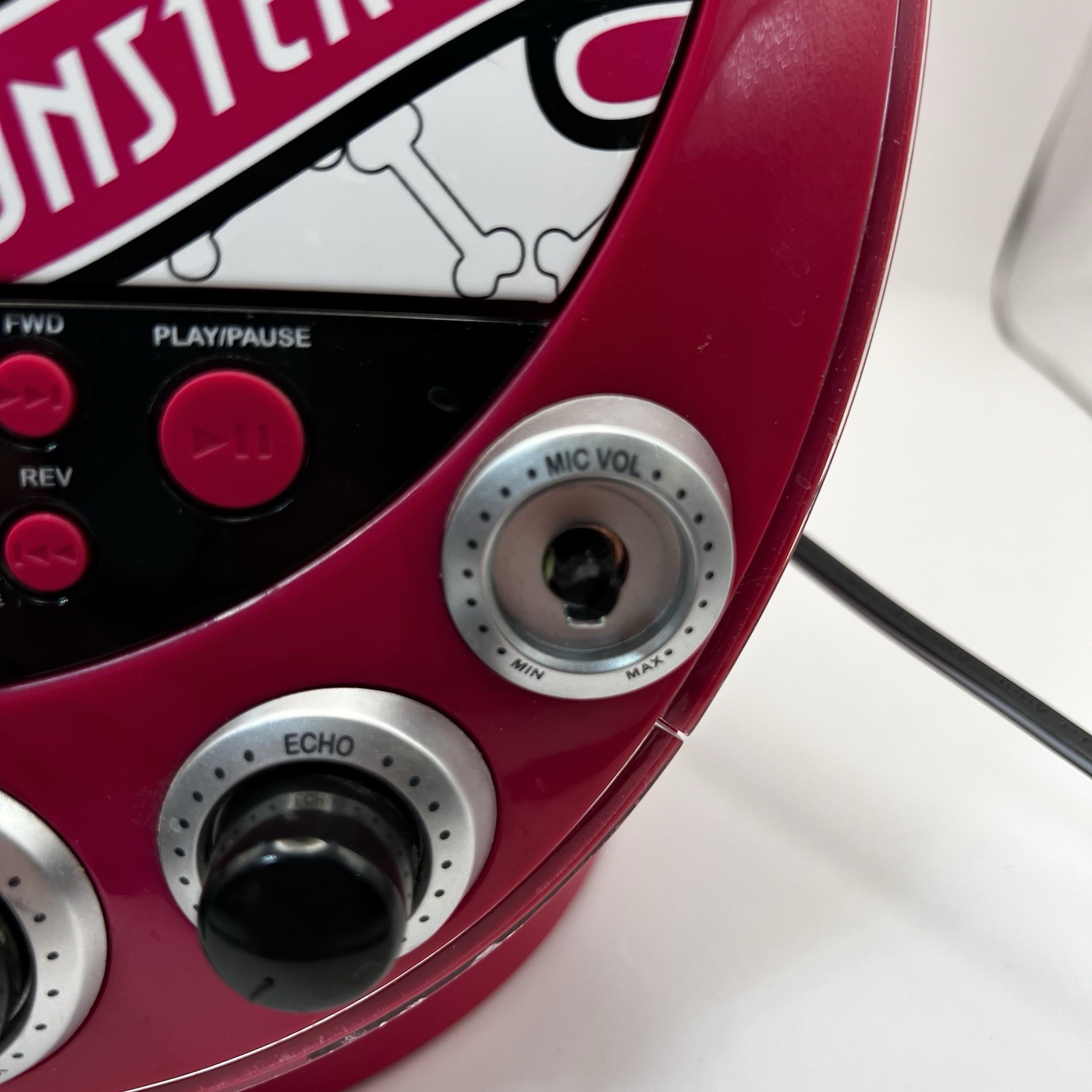 PartsRepair Monster High Disco party CD Player Karaoke Machine Light Up 70148-wm