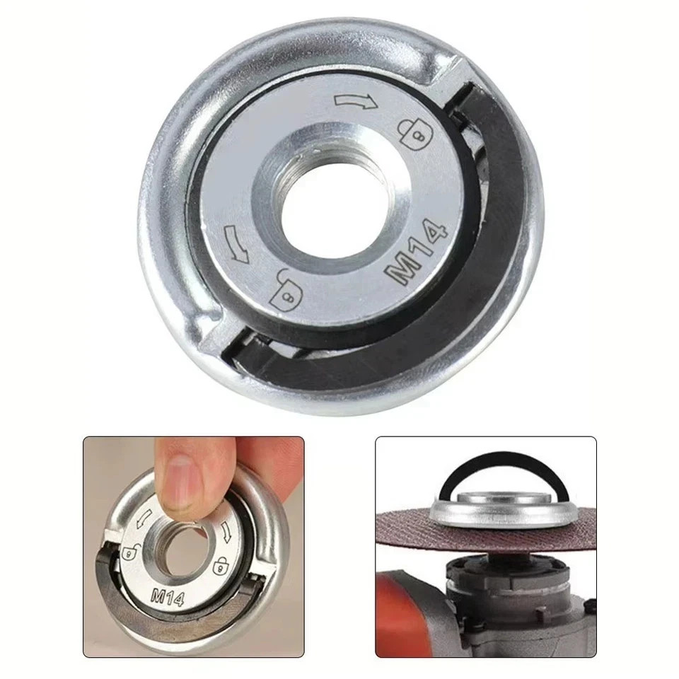 M14 Angle Grinder Quick Release Self-Locking Grinder Pressing Plate Flange Nut