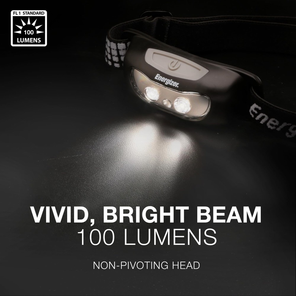 Impact Resistant Universal+ LED Headlamp 2-Pack - Hands-Free Lighting Solution