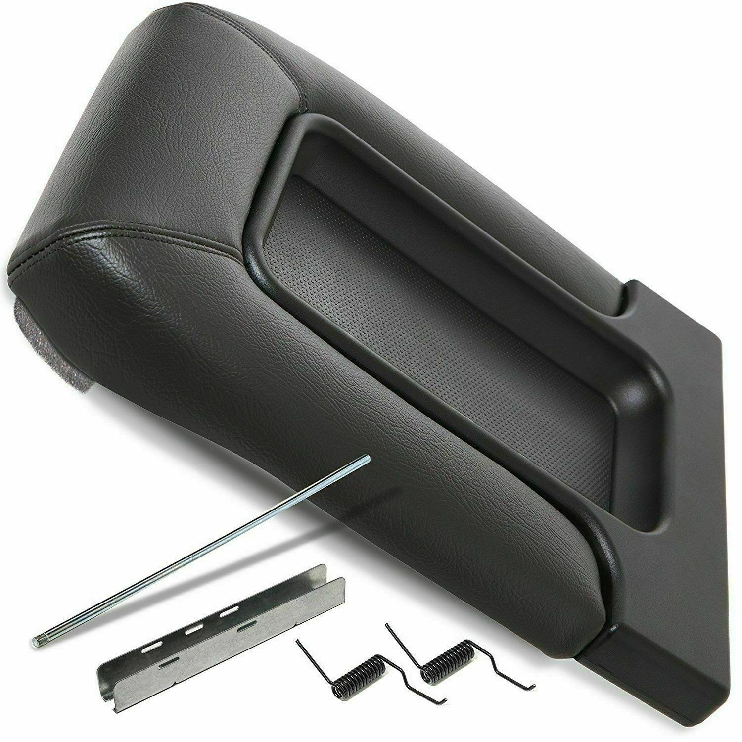 Center Console Lid Kit Arm Rest for 99-07 Chevy Silverado GMC Sierra Black