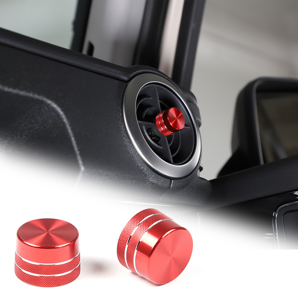 Side Vent Knobs Aluminum Alloy Red for INEOS Grenadier 2020+