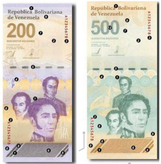 10 X VENEZUELA 500 DIGITALES 2023 UNC 500 Million Bolivar SOBERANO