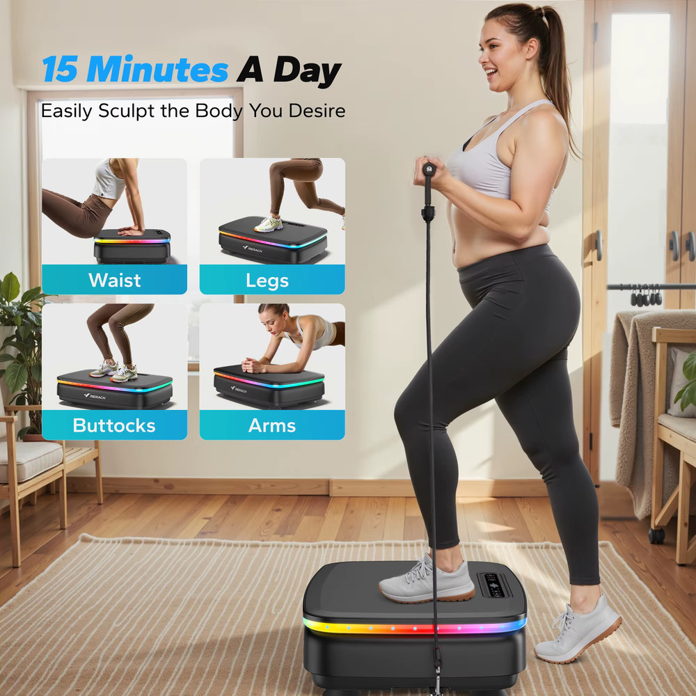 Vibration Plate Exercise Machine Whole Body Workout Platform
