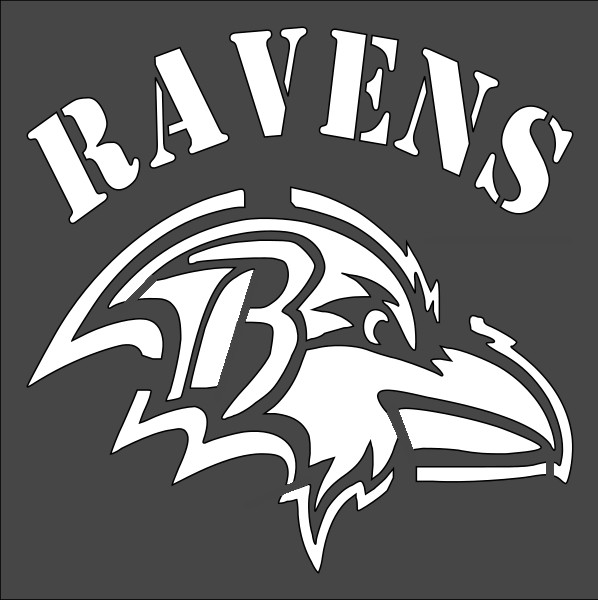 10"x10" Plastic Stencil - Ravens (SY61)*****