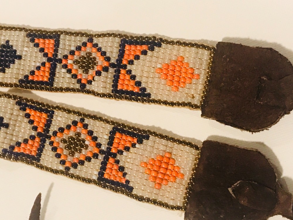 Rare Indian War Beaded Headband