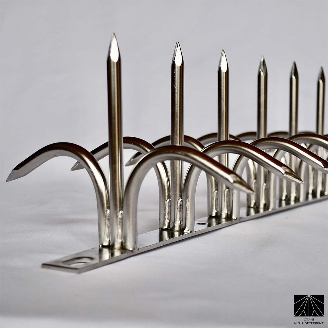 忍び返し Shinobi Gaeshi H130 Dual Bladed Stainless made in Japan Security Spikes
