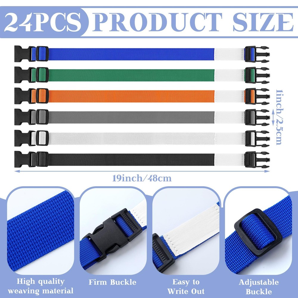 49 Pcs Laundry Strap Sock Clips Set Includes 24 Pcs Laundry Strap with Buckle...