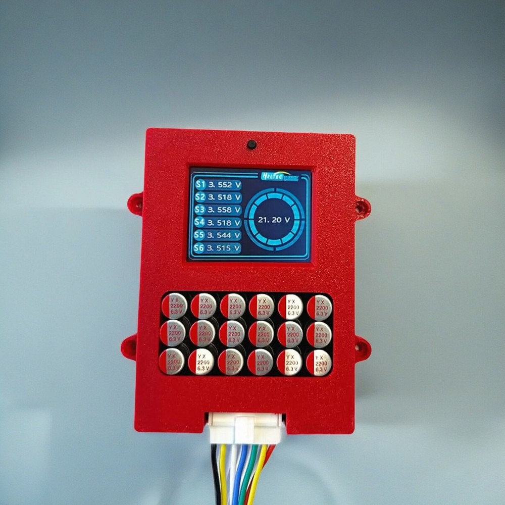 6S 5A Capacitor Active Balancer with Voltage Display LTO Battery EqualizercUsU
