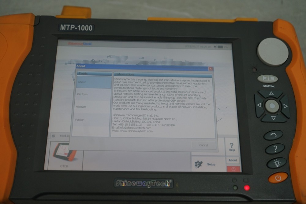 ^ Shineway Tech MTP-1000 OTDR Multifunctional Test Platform Metro Access FTTx