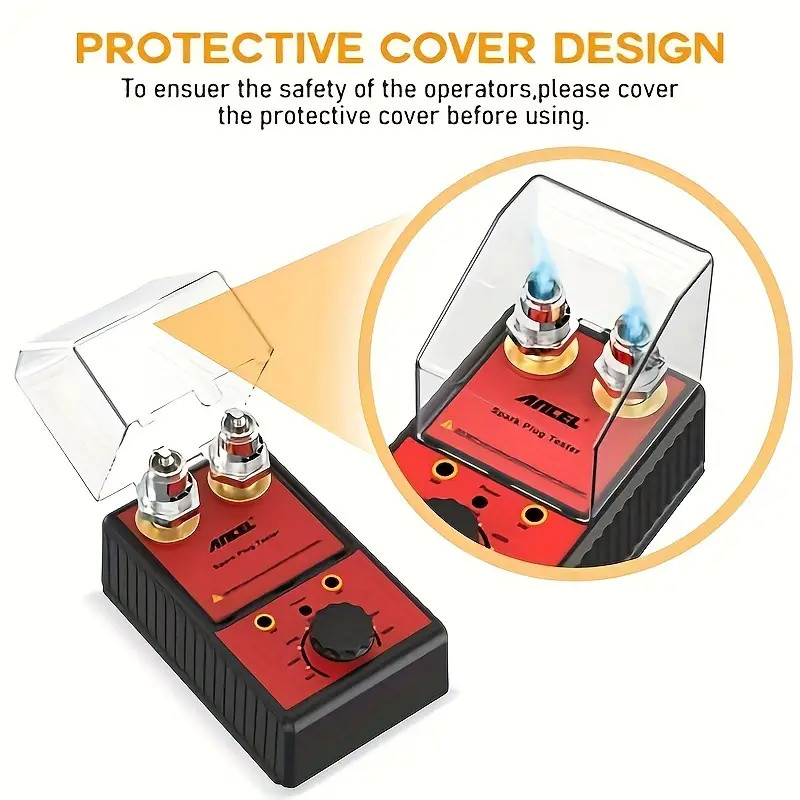 Dual Hole 12V Car Spark Plug Tester Ignition Plug Analyzer Diagnostic Detector