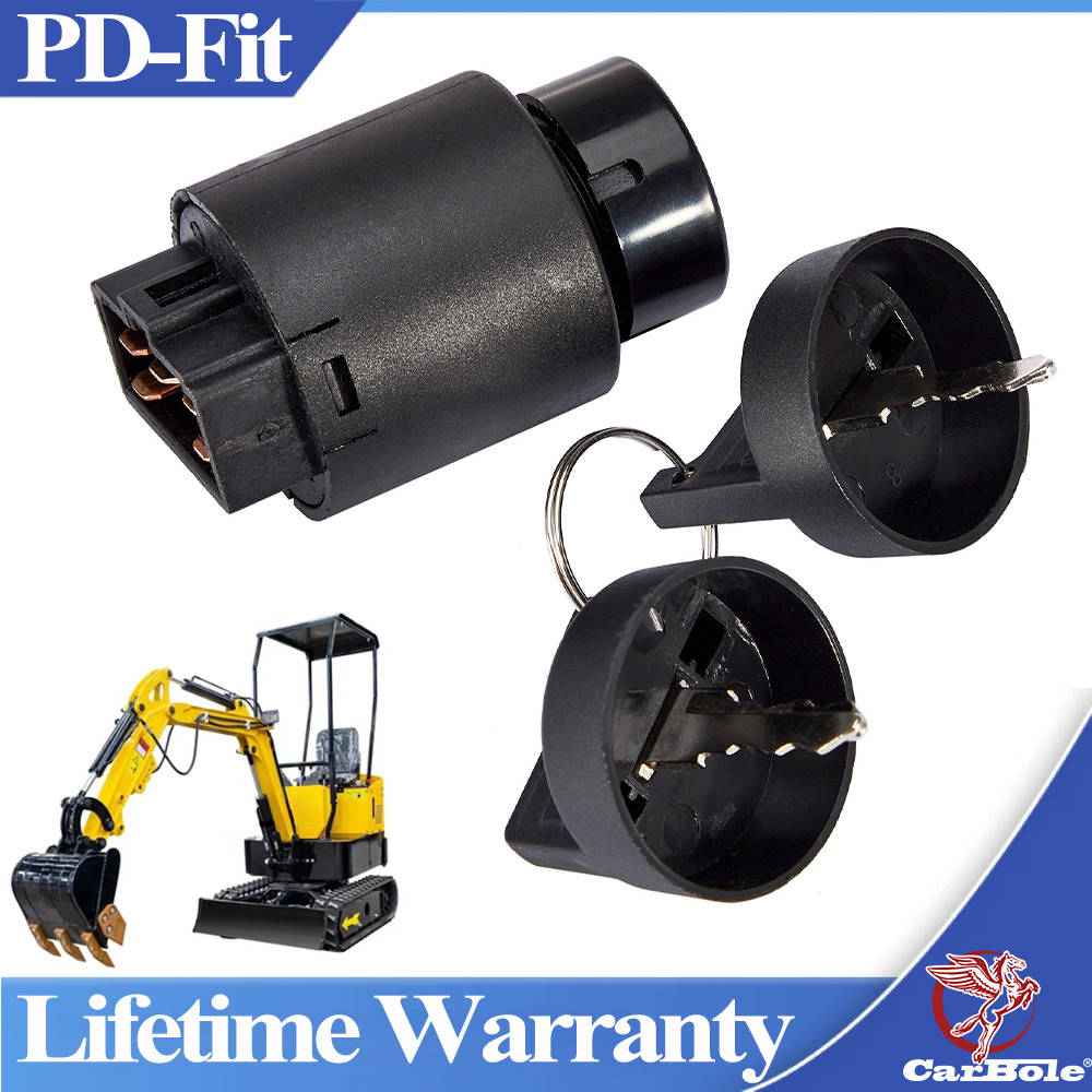 For AGT Typhoon China Mini Digger Black Mini Excavator Ignition Switch Key New