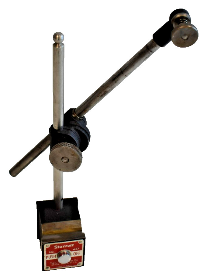 Starrett Tools No. 657 magnetic base USA