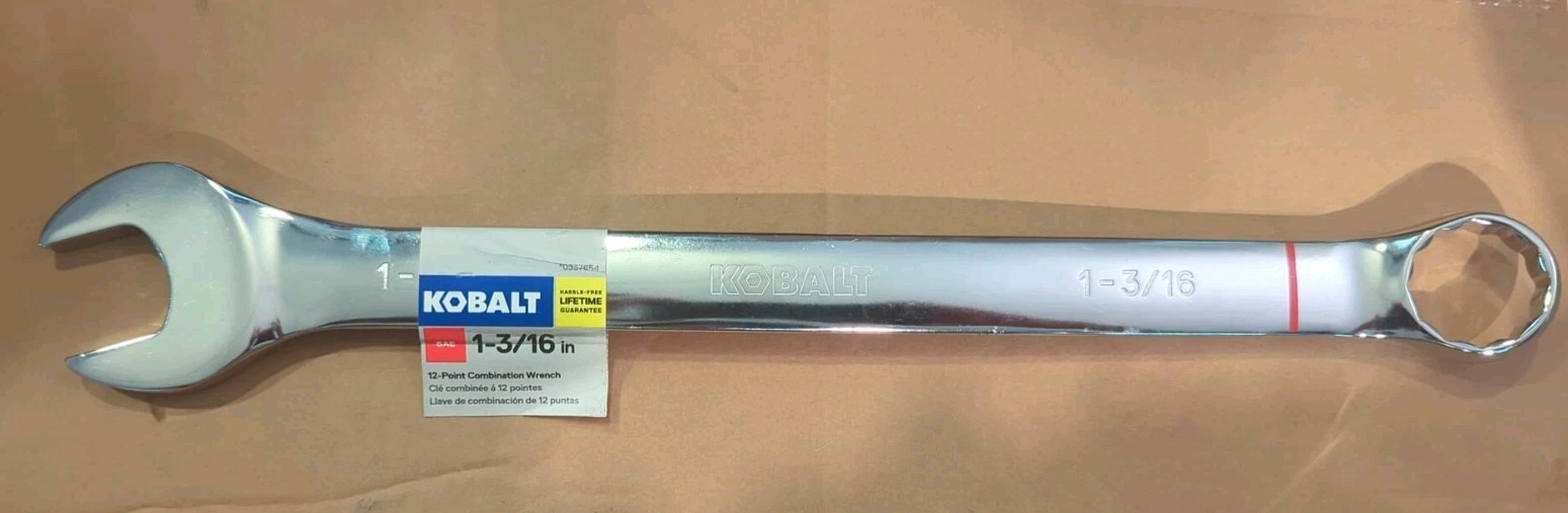 Kobalt 1-3/16" inch 12-point Standard (SAE) Standard Combination Wrench NEW