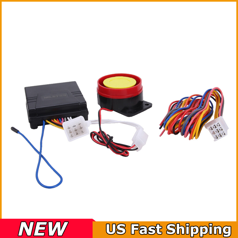 New Motorcycle Scooter ATV Security Alarm System Anti-theft Remote Control Start
