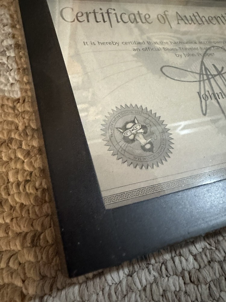 John Popper Signed harmonica