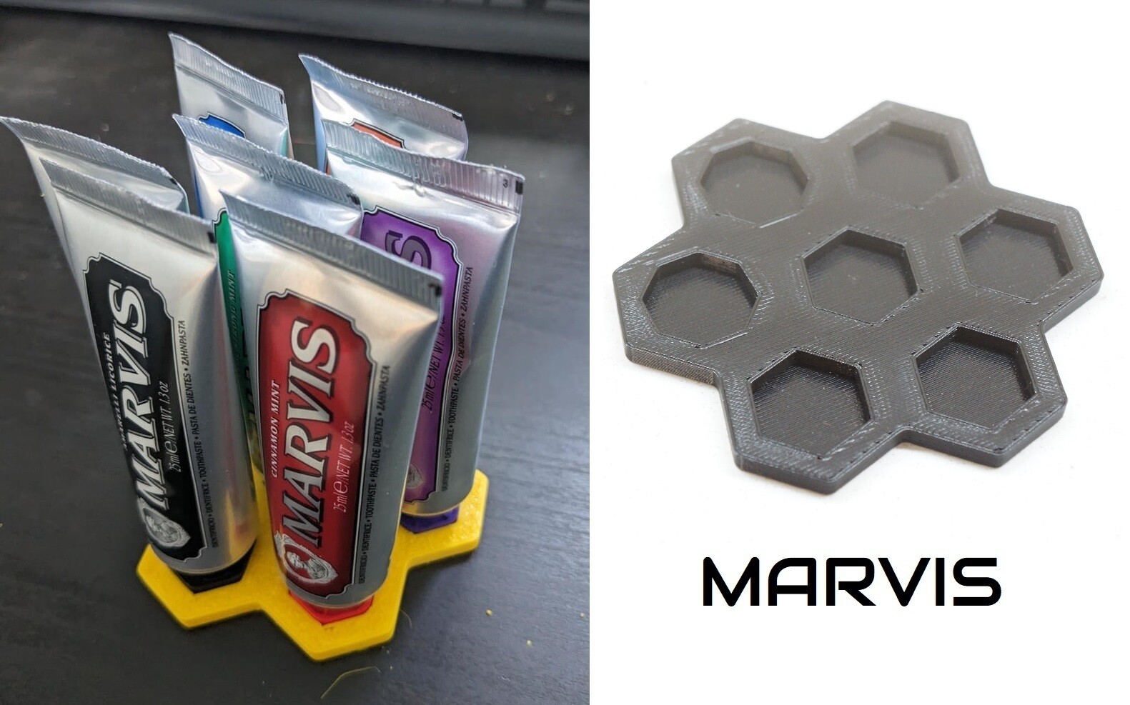 Vertical Stand Display Holder for Marvis Toothpaste Tube Set Organizer