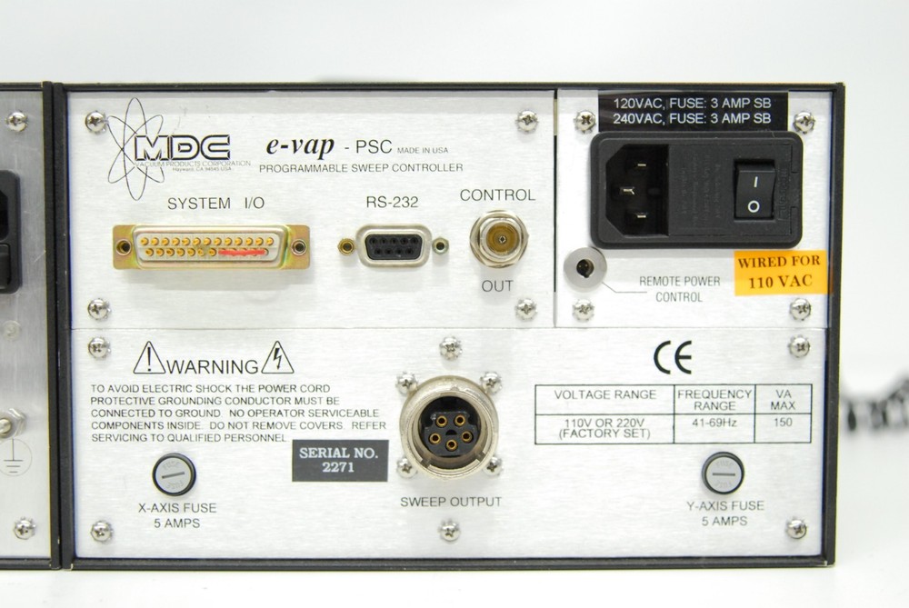 MDC e-vap Source Control 500-161 / Programmable Sweep Control