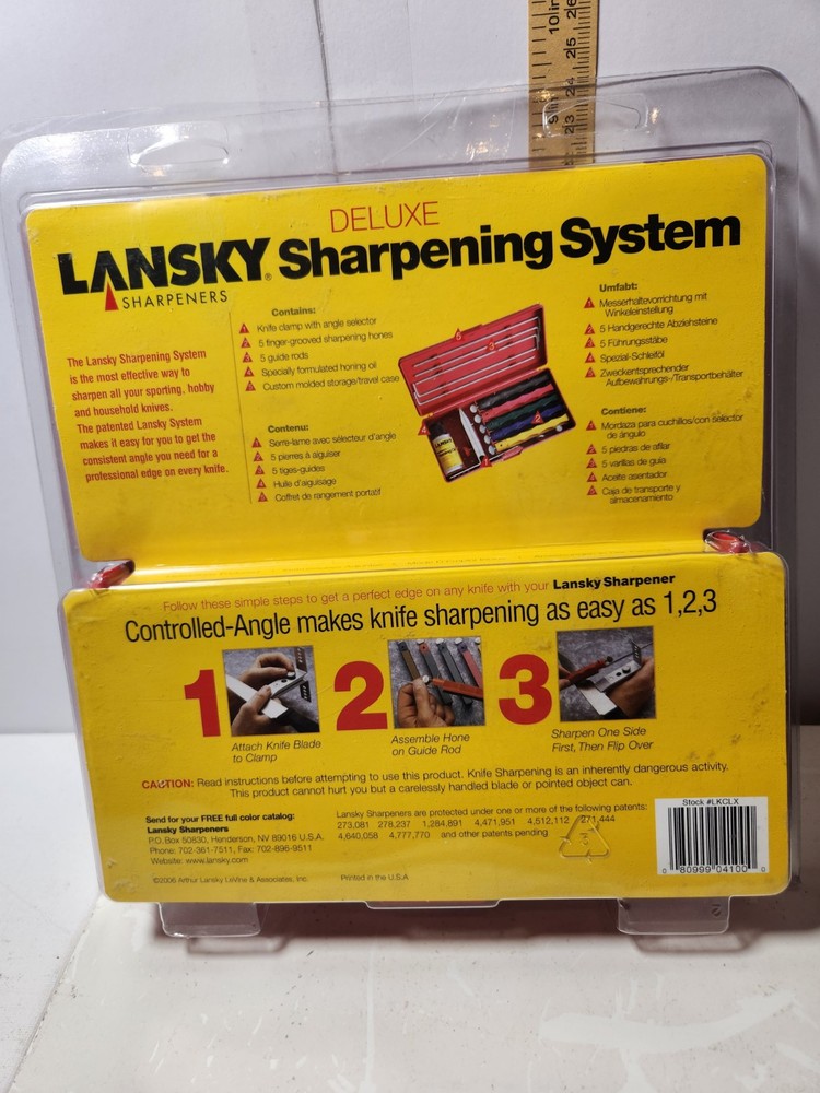LANSKY UNIVERSAL CONTROLLED-ANGLE KNIFE SHARPENING SYSTEM #LKUNV
