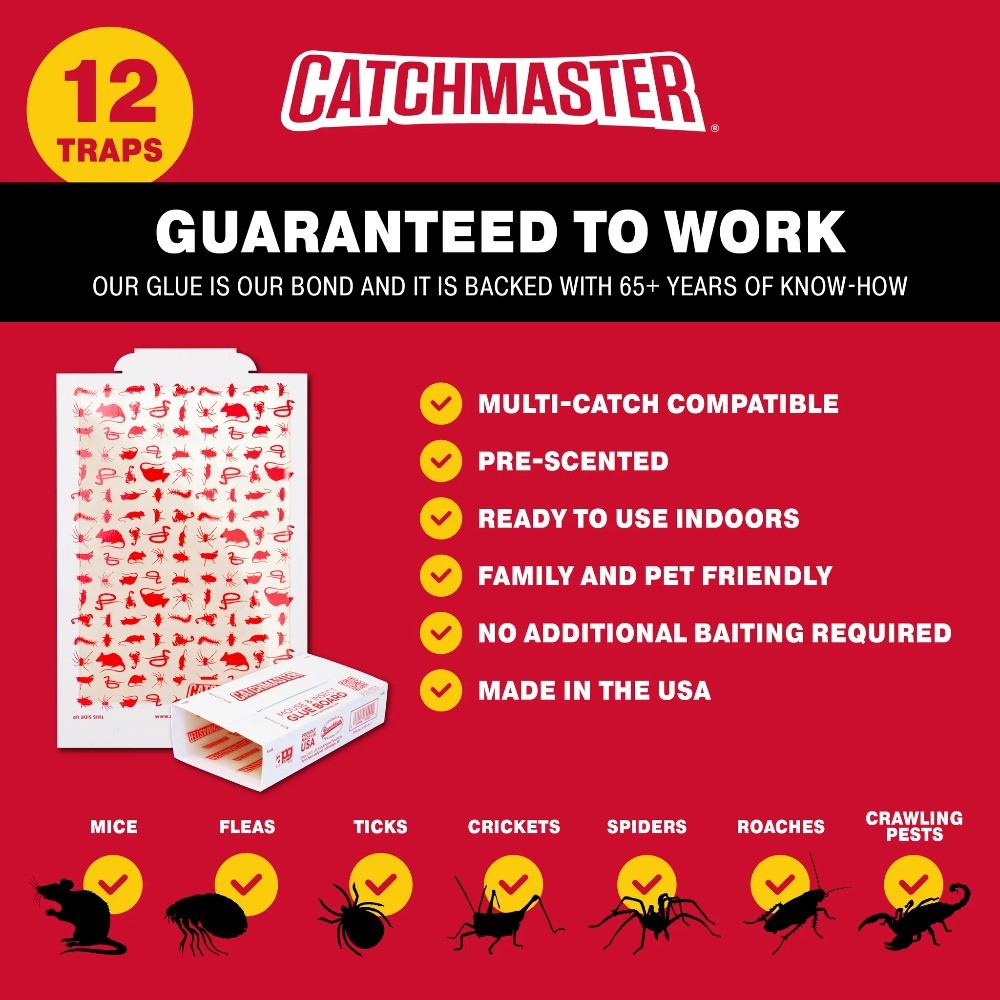 Catchmaster Value Pack Solid Home Pest Traps 12 Count