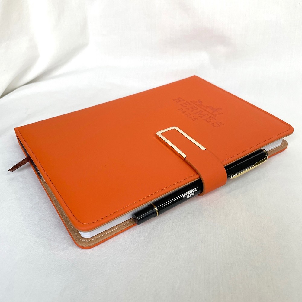 Hermes Orange Notebook with Pen GWP/VIP