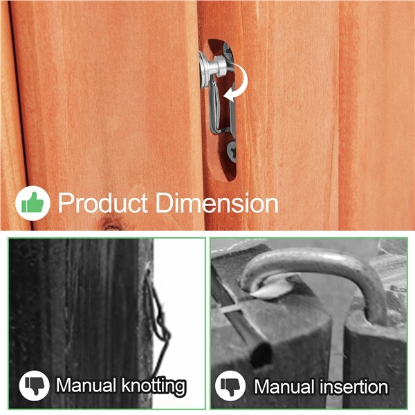 Wooden Fence Garden Landscape Edging Flexible Decorative Border for Yard Patio