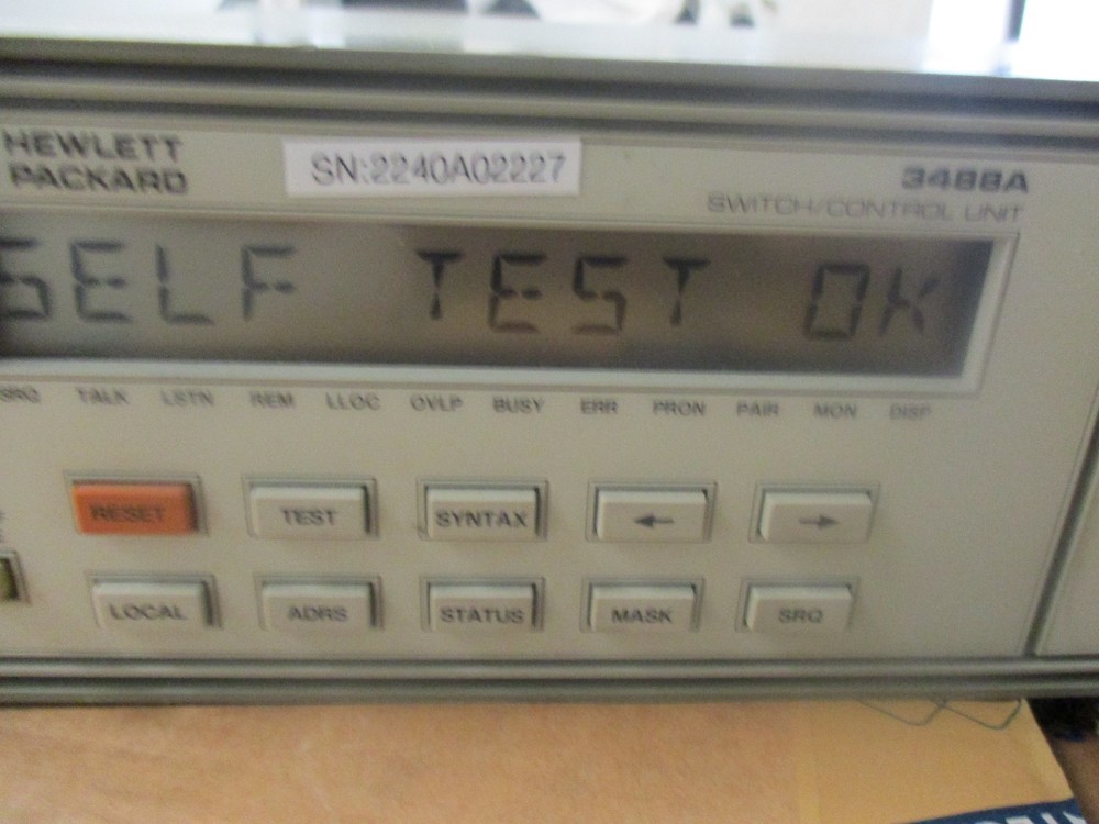 Hewlett Packard Model: 3488A Switch / Control Unit