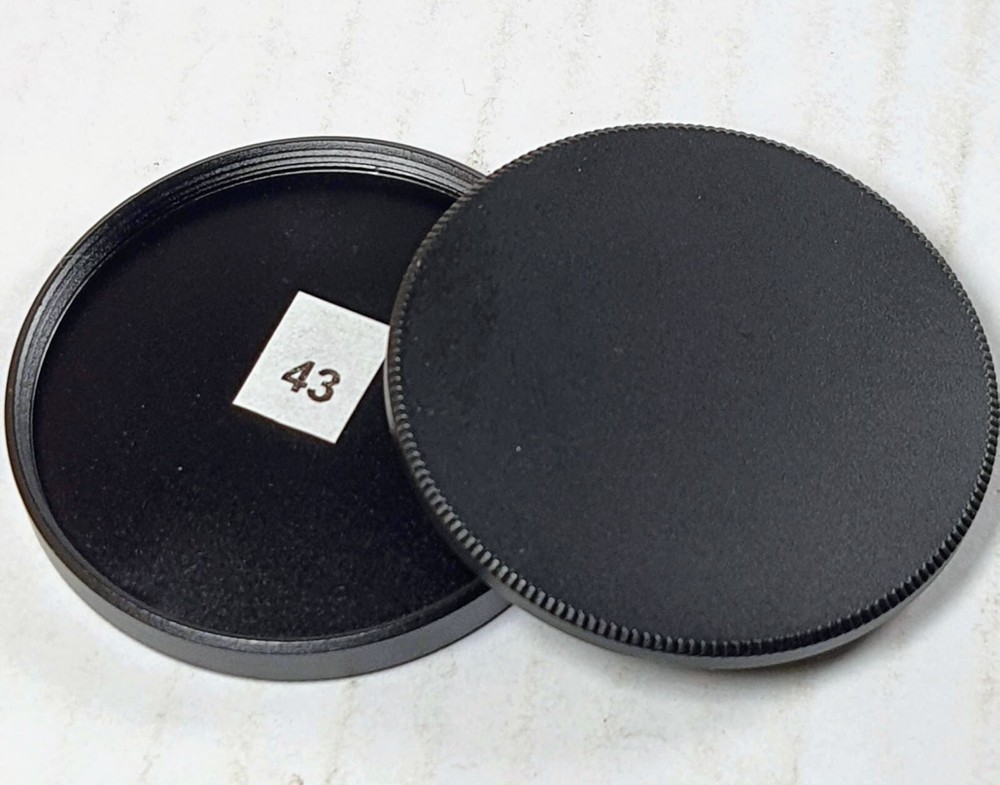 43mm Metal Stack Filter Cap Set To Stack Protect Store Case U&S 43 mm E43