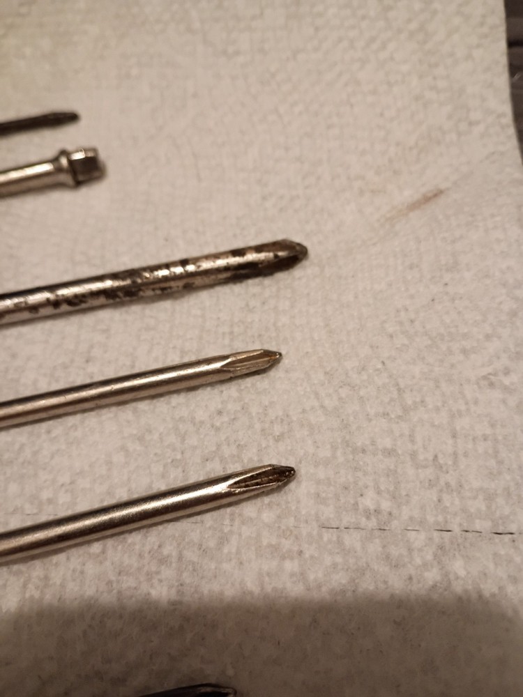 Seven Screw Drivers One Snap-on Five Philips One Standard Lot.