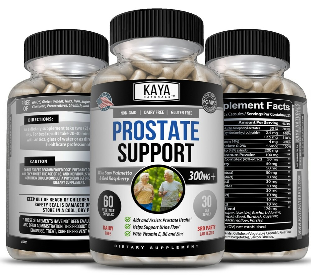 (2 Pack) Prostate Support - Reduce Frequent Urination, Stamina supplement 60ct