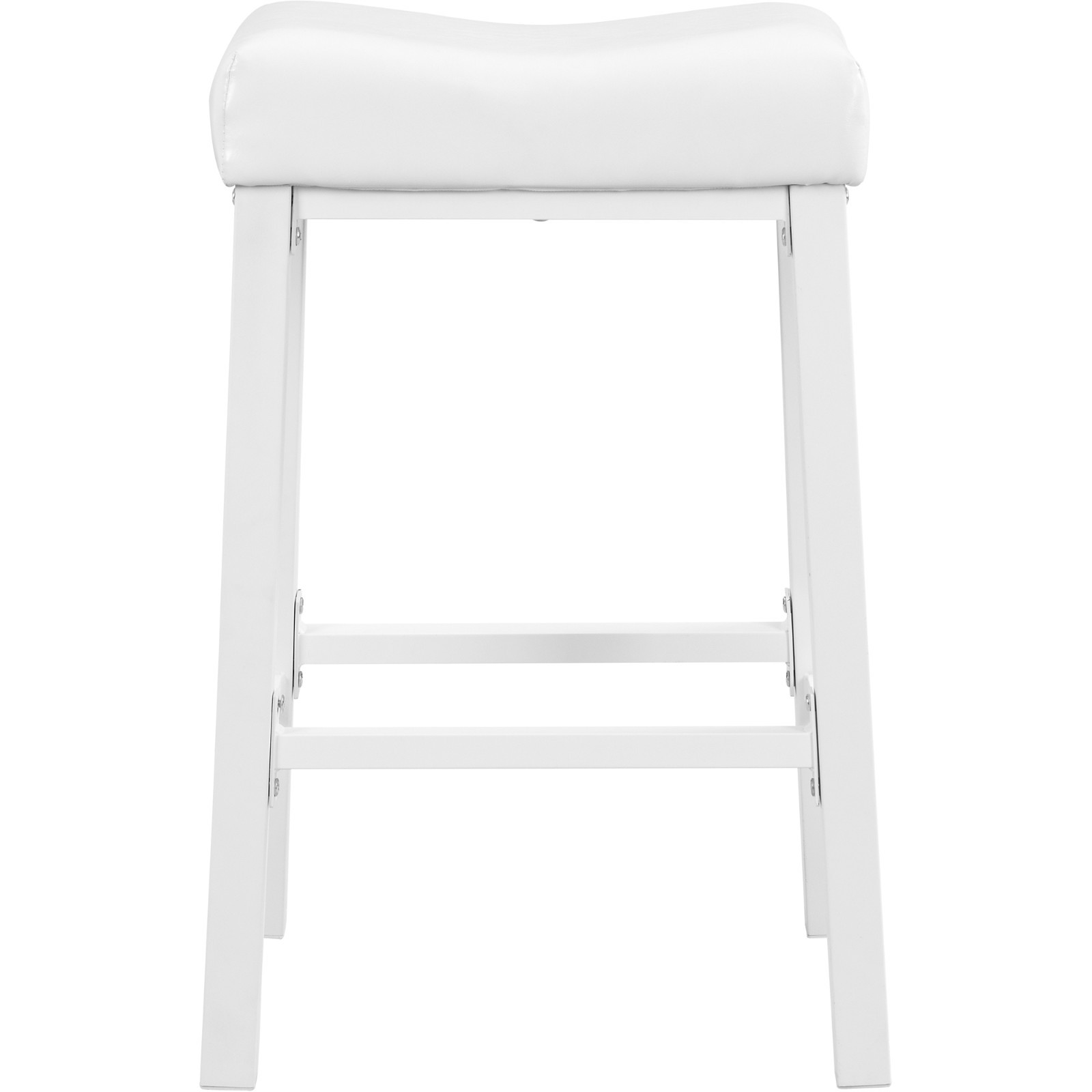 eHemco Heavy-Duty Faux Leather Saddle Seat Kitchen Barstool, 29" (Collectible)